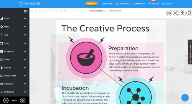 Venngage – free infographic maker
