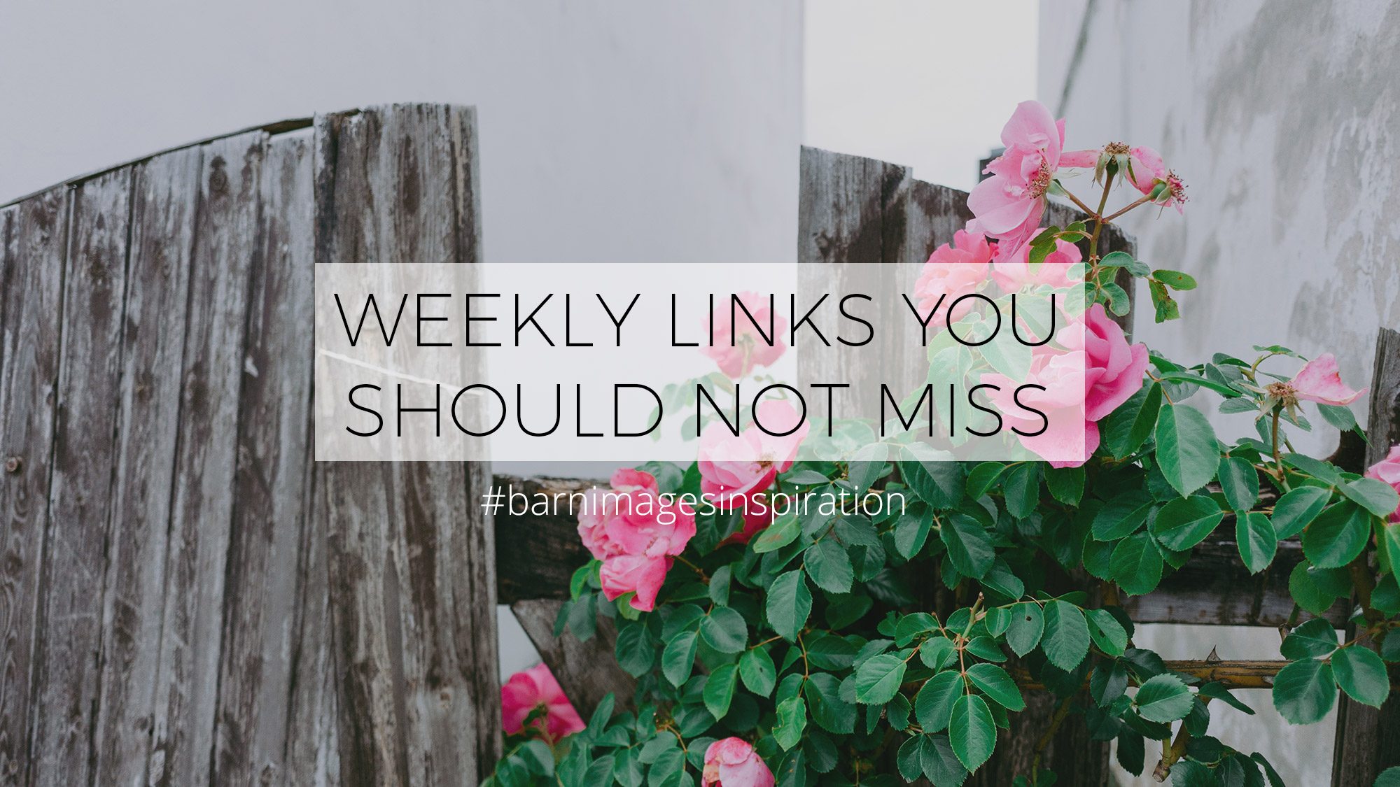 #BarnImagesInspiration: Weekly Links You Should Not Miss