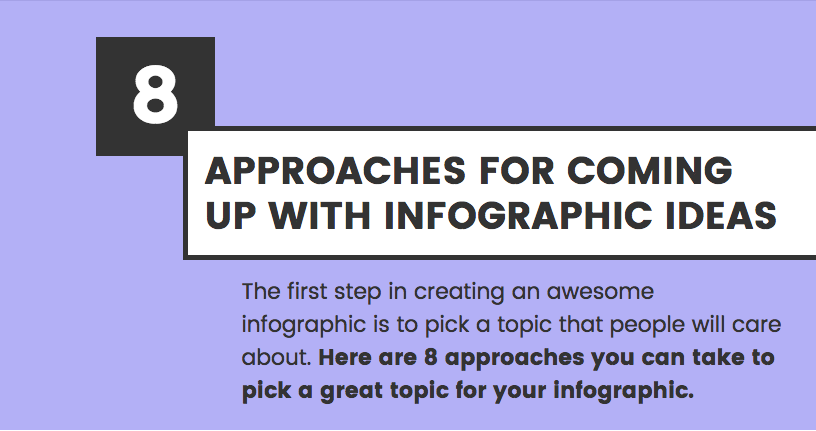 An example of an infographic header that doesn’t make use of any form of photography.