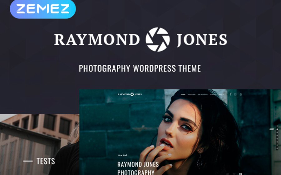 Raymond Jones - Photographer Portfolio Landing Page WordPress Theme