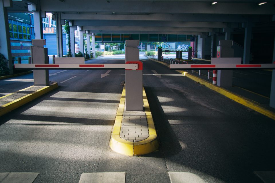 Barrier in a car park