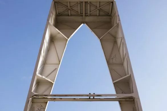 Detail of port crane