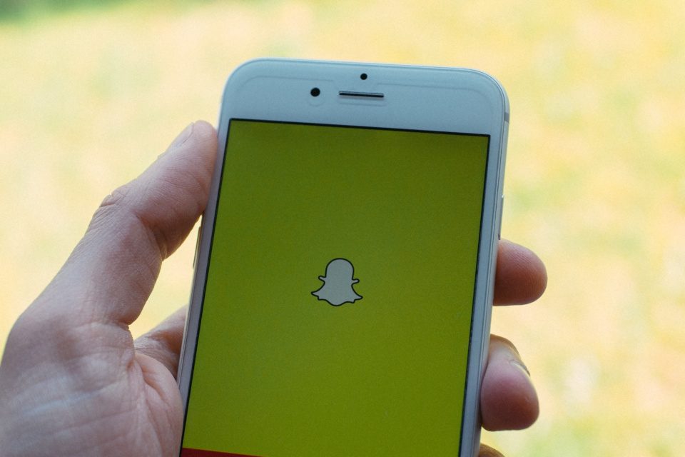 Snapchat logo on iPhone