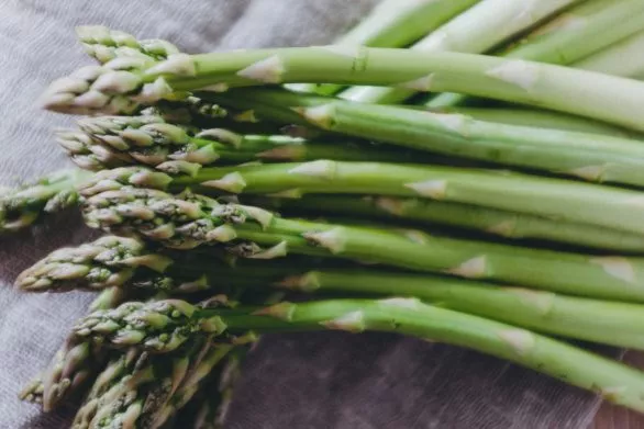 A bouquet of green asparagus