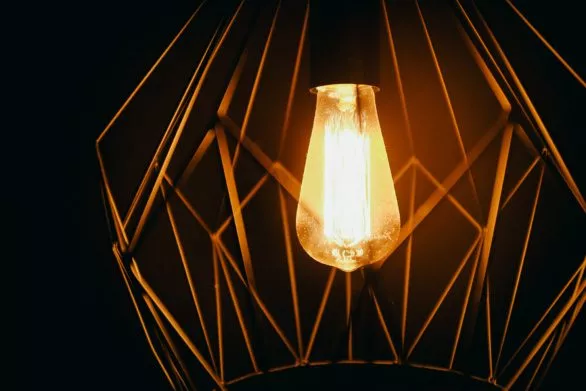 Lamp with Edison bulb