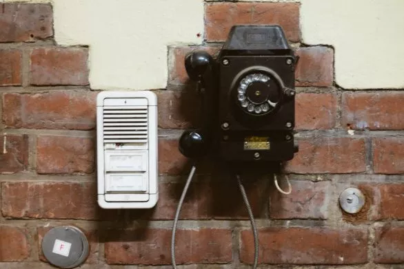 Vintage payphone