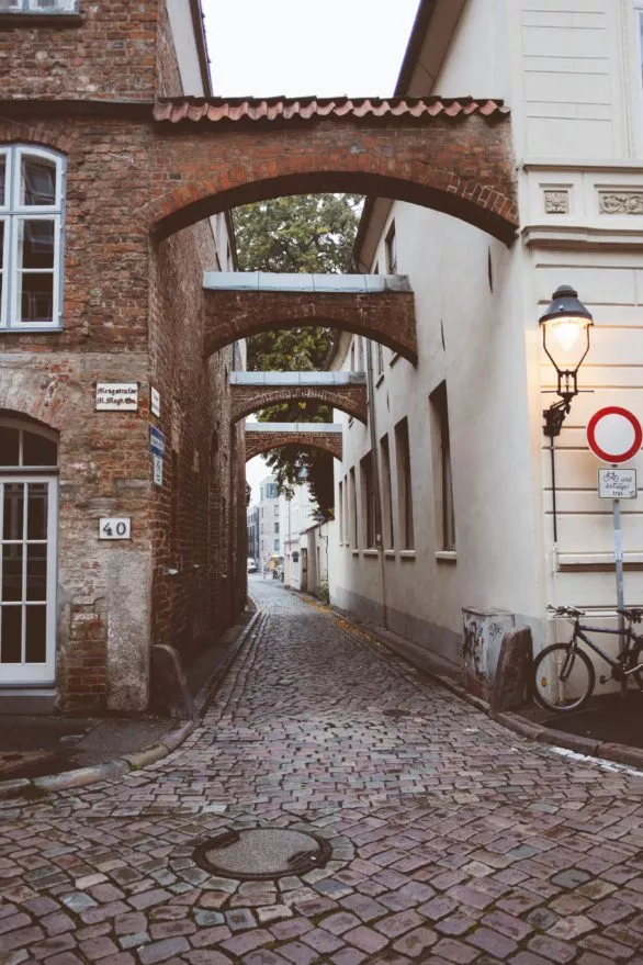 Old street in Lubeck