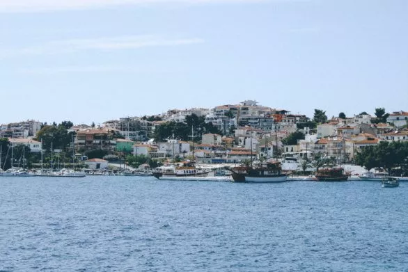 Coastline city in Greece