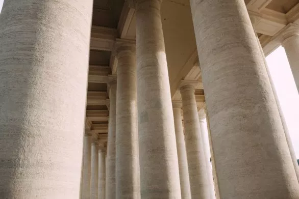 Bernini’s colonnade in Piazza San Pietr