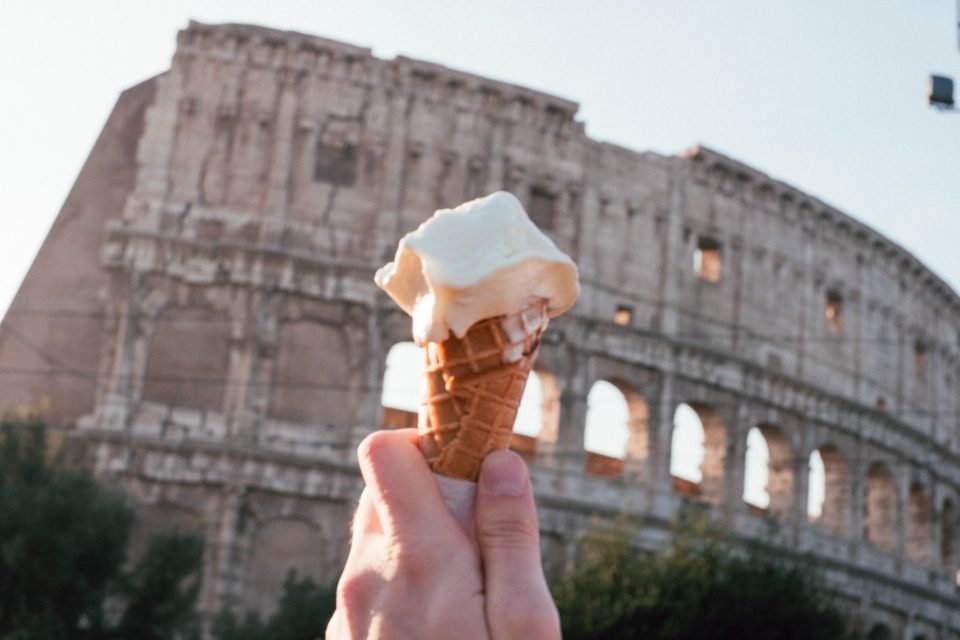 Ice cream and Colosseum
