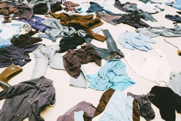 clothes on floor