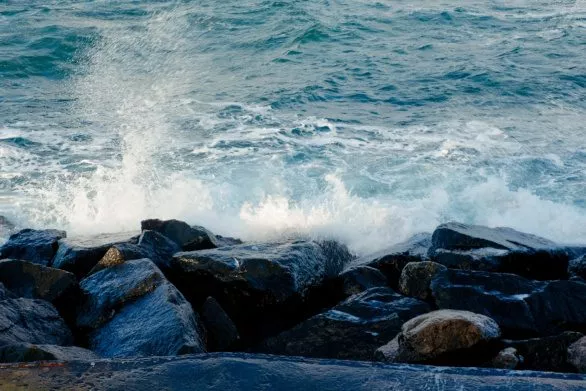 Waves and rocks