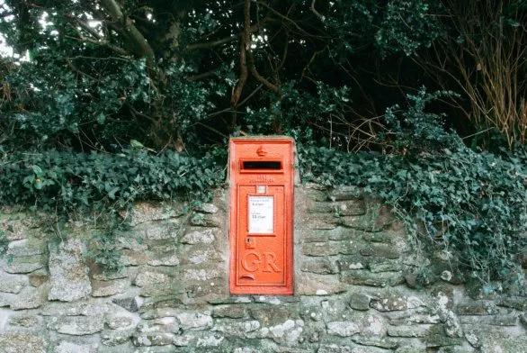 British Royal Mail post box