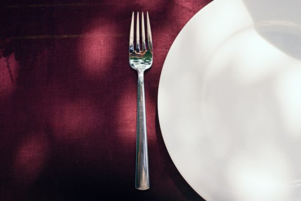 Fork and plate