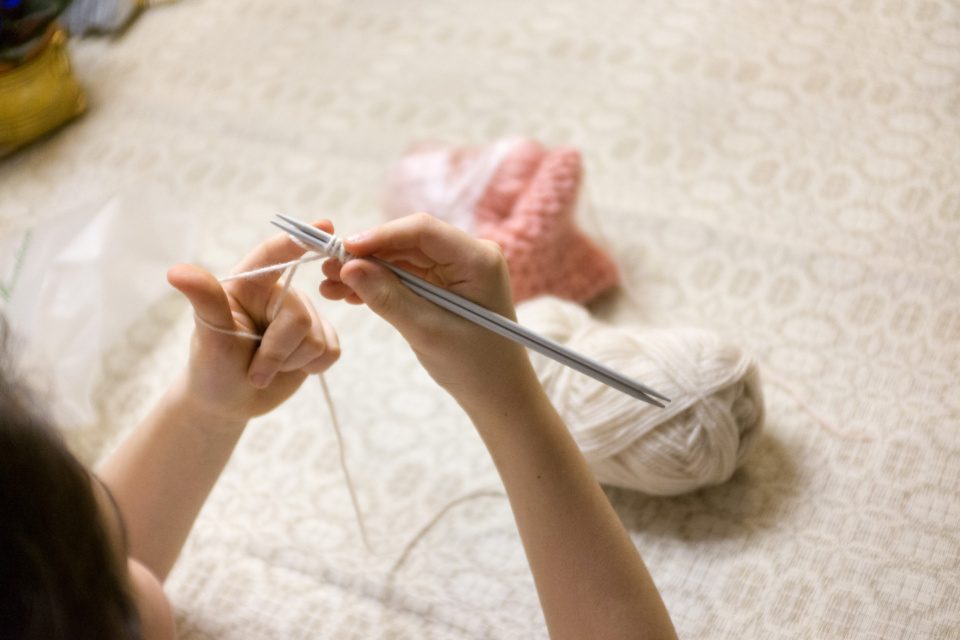 Learning to knit