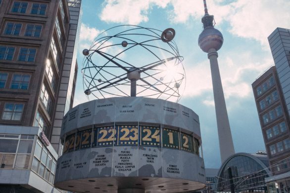 Worldtime Clock at Alexanderplatz in Berlin