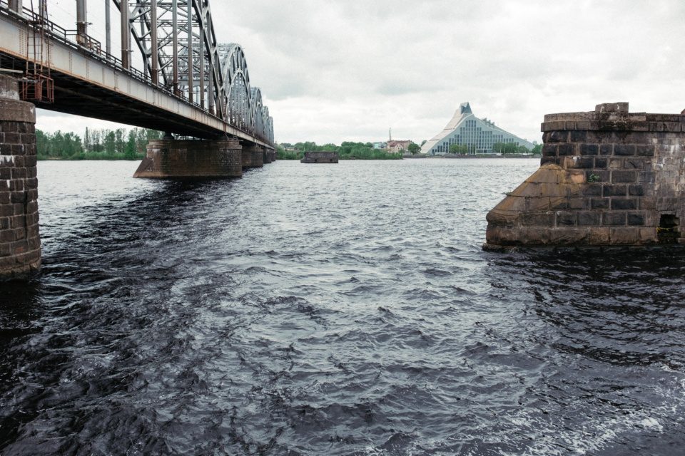 Railroad bridge in Riga