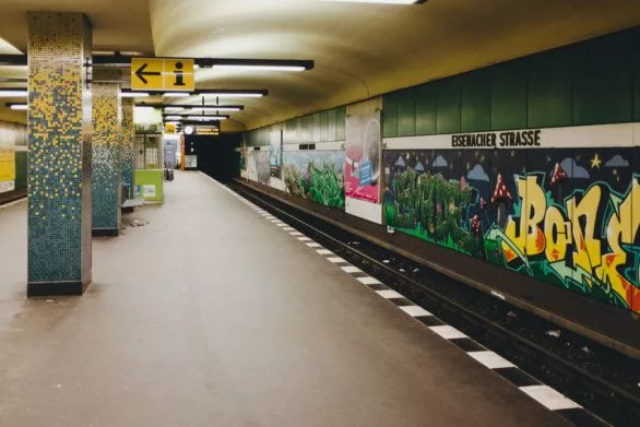 Eisenacher strasse U-Bahn station in Berlin