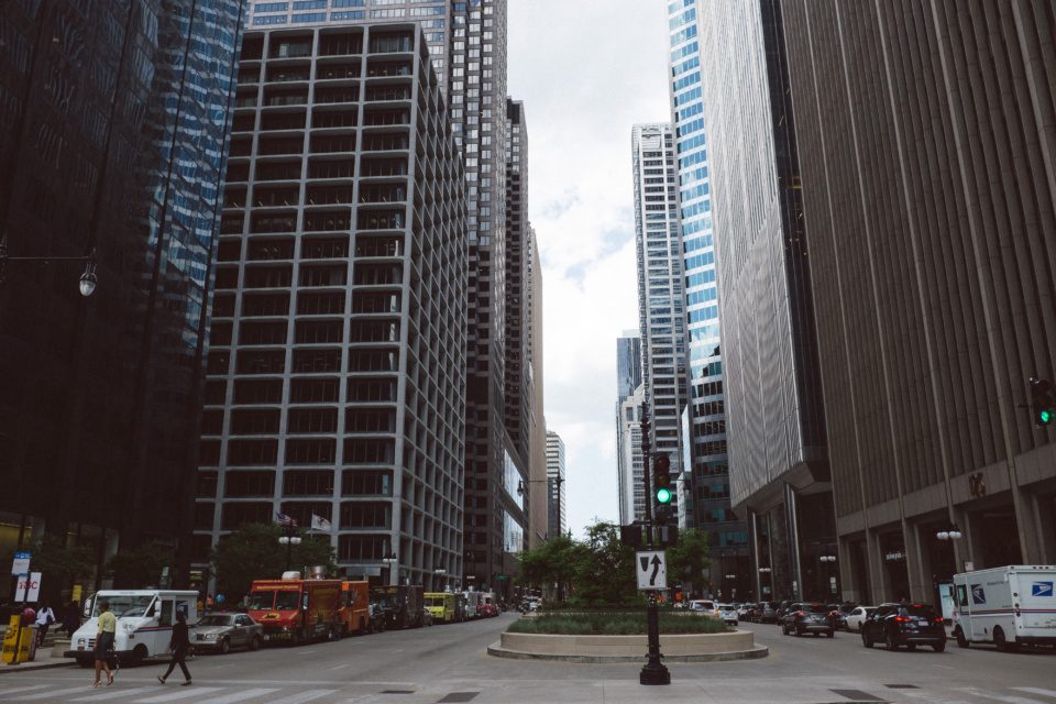 Street in downtown Chicago