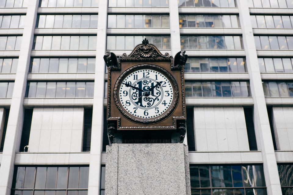 First National Bank of Chicago clock