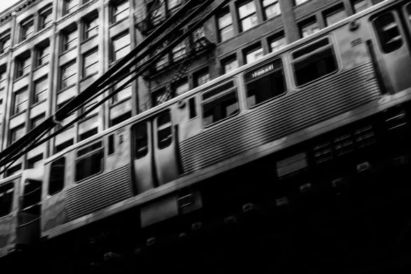 Blurred train
