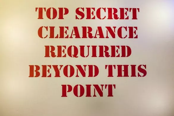 Top secret clearance required beyond this point