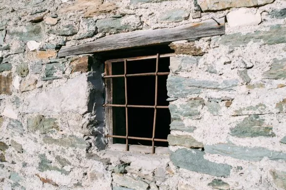 WIndow in old farm house, Italy
