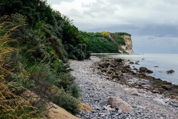 Chalk cliff on Rugen island, Germany