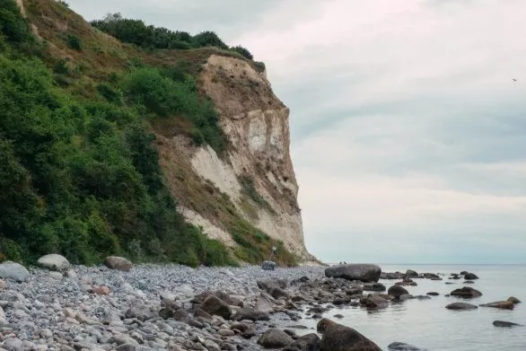 Chalk cliffs on Rugen islands on Rugen island
