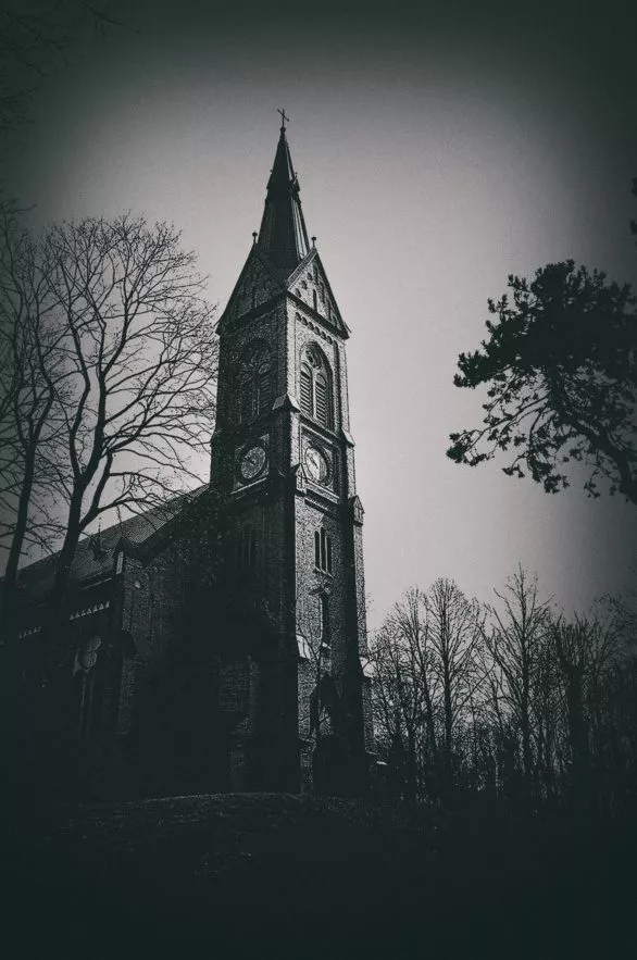 Old Church in Black and White