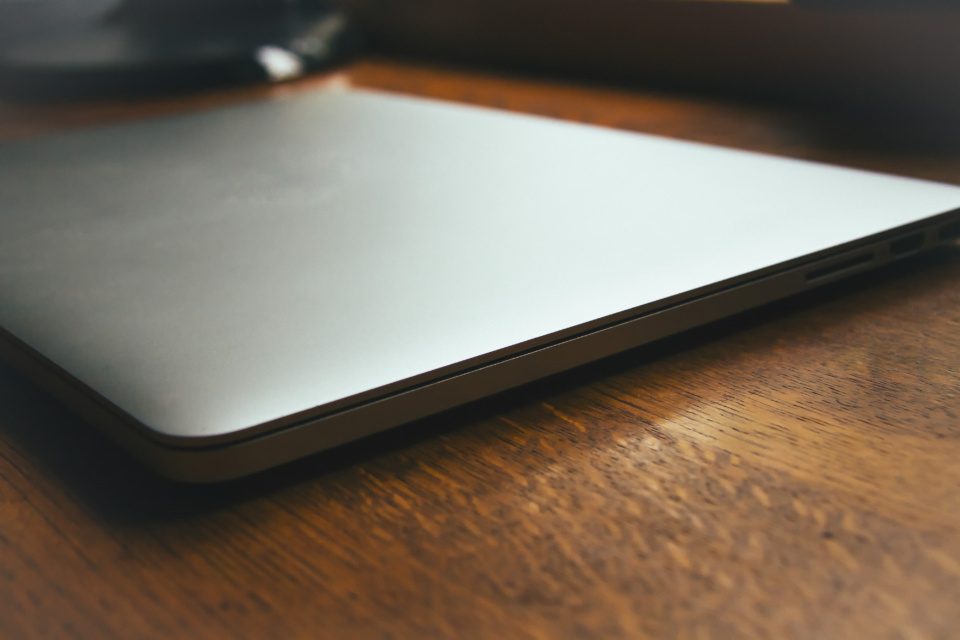 Macbook Pro on a desk