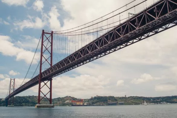 The 25 de Abril Bridge in Lisbon