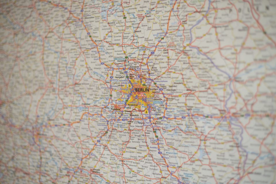 Berlin on map