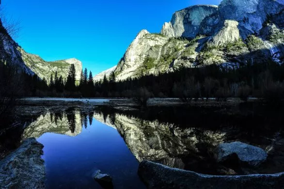 Lake reflection, Yosemite