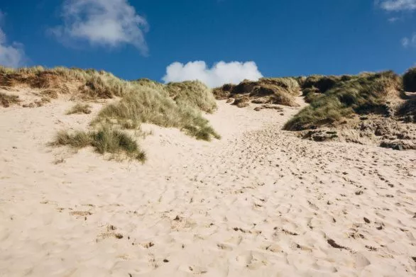 Sand dune in Cornwall