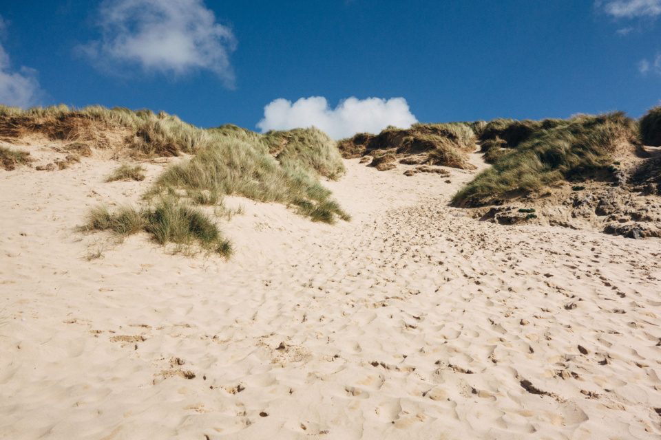 Sand dune in Cornwall
