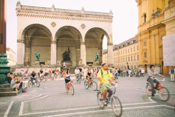 Cyclists in Munich