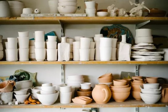 Ceramics in a workshop