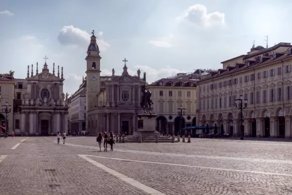 San Carlo Square in Turin, Italy