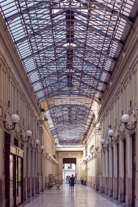 Shopping gallery in italy
