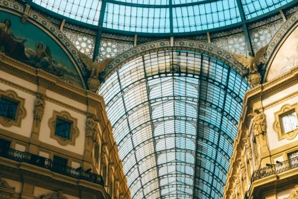ceiling of Galleria Vittorio Emanuele II
