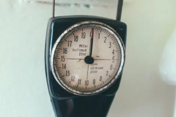 old kitchen scale