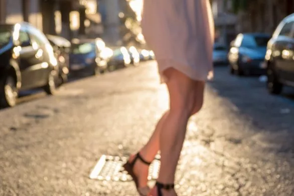 Legs of an attractive girl - blur effect