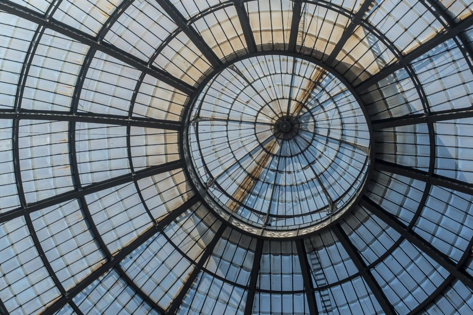 Glass dome in Milan