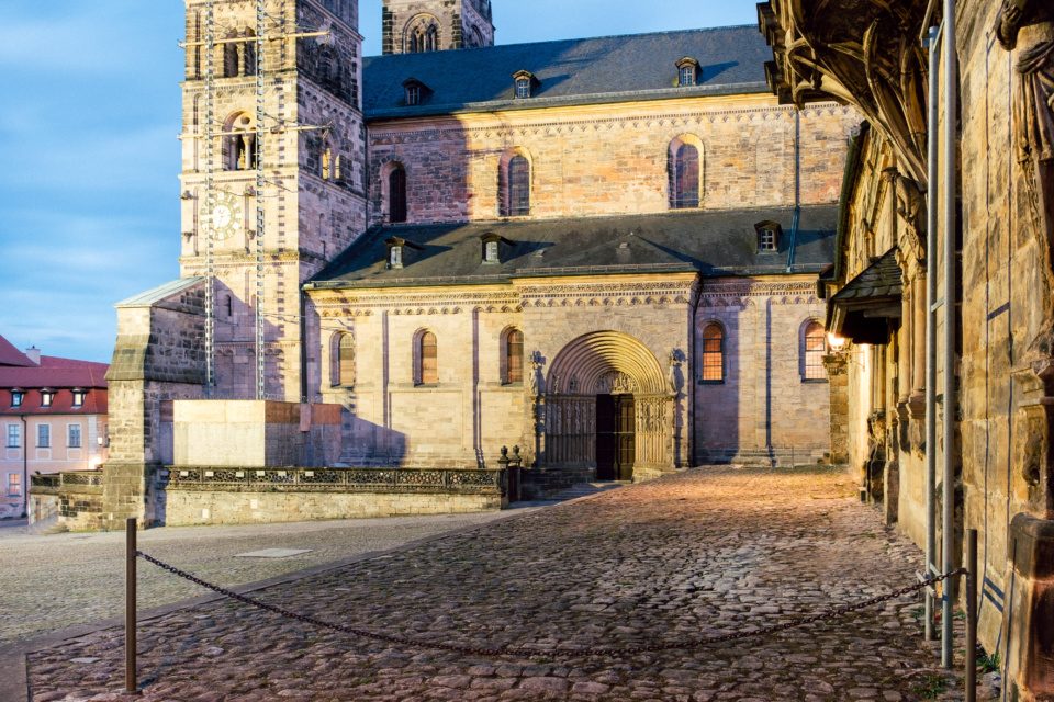 Cathedral in Bamberg by night