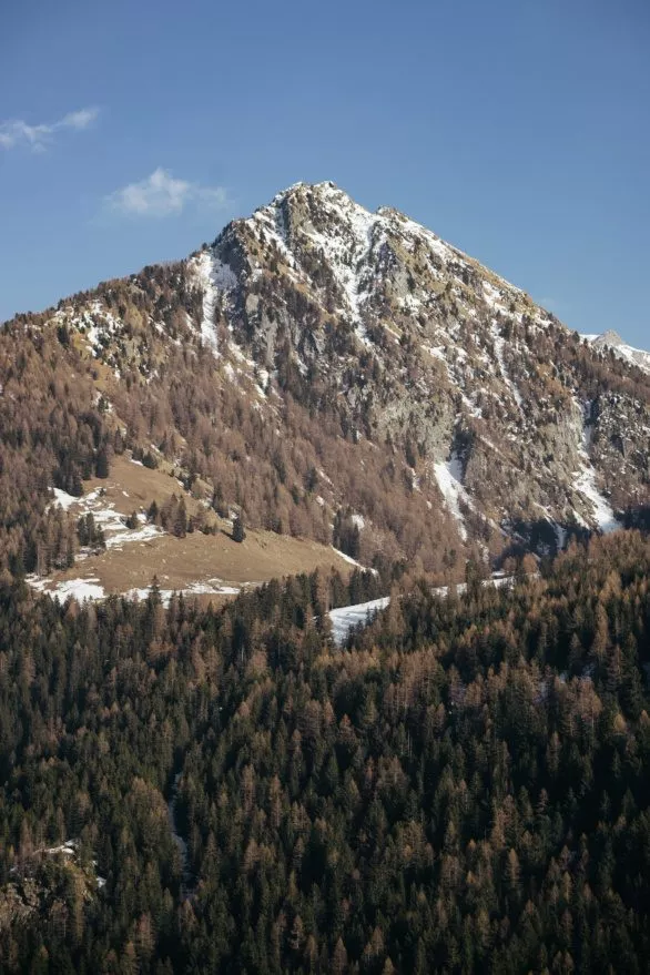 Mountain peak in Champoluc, Italy