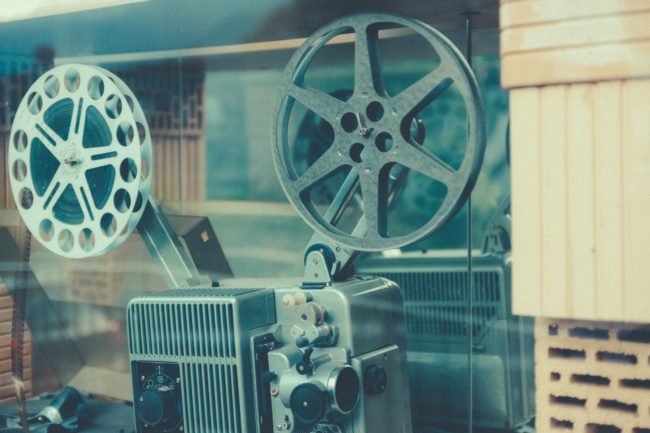 vintage movie projector