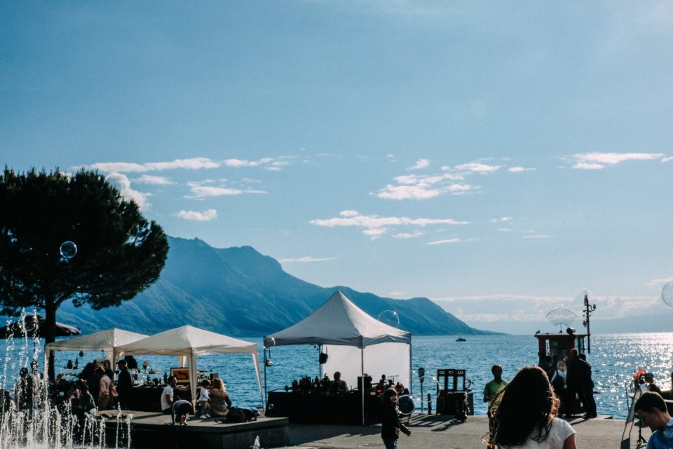 The waterfront in Montreux