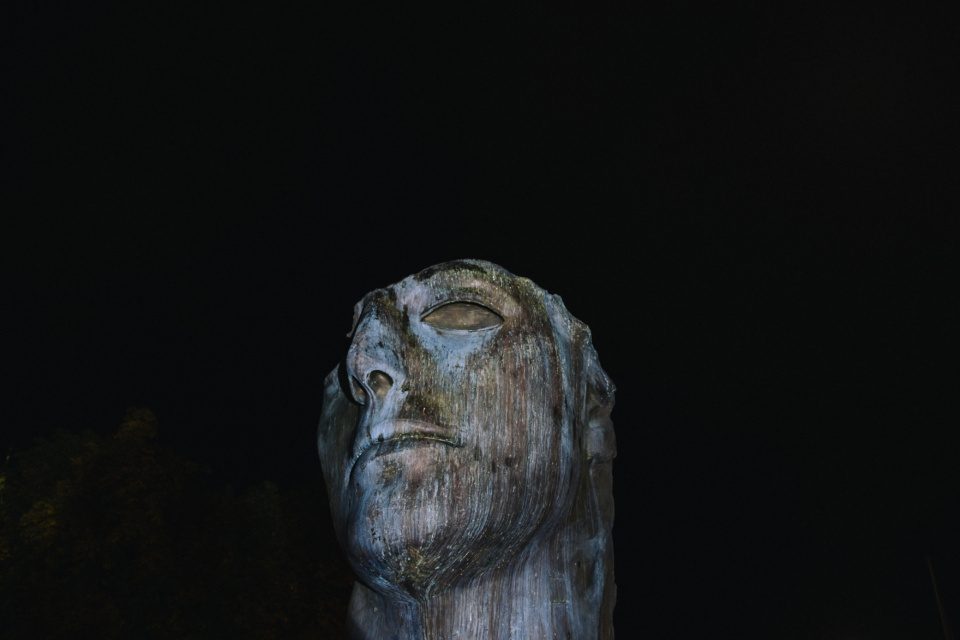 Centurione I, bronze statue by Polish born sculptor Igor Mitoraj