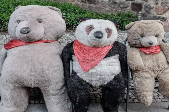 A gang of teddy bears